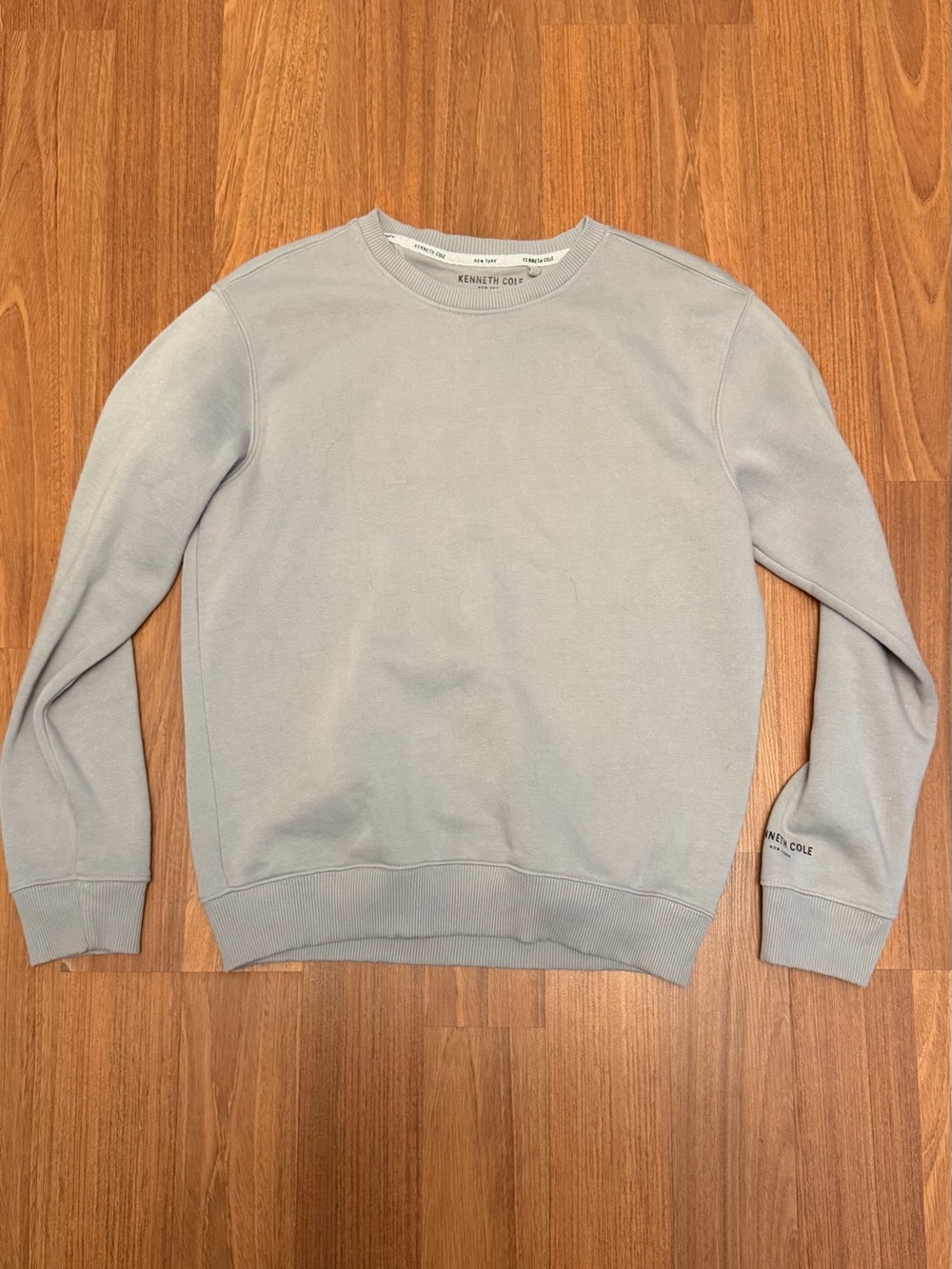 Kenneth Cole Men's Crewneck Sweatshirt - Light Blue Gray